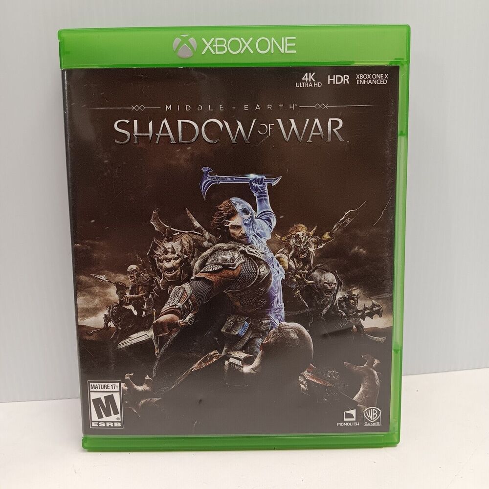 Xbox One Middle Earth Shadow Of War Video Game Microsoft Complete Very Good